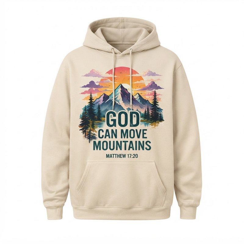 God Can Move Mountains Hoodie