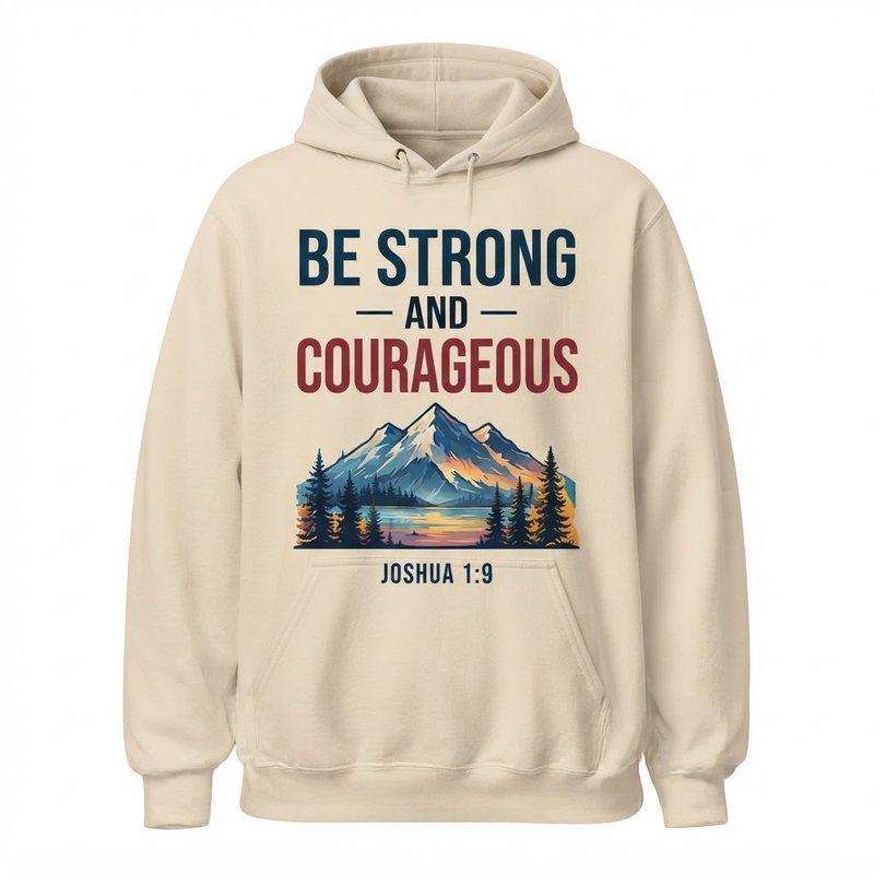 Be Strong And Courageous Hoodie