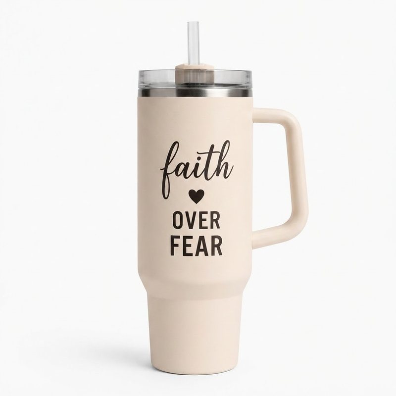 Faith Over Fear Tumbler